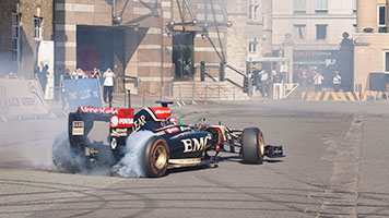 Display by a Lotus E20, the type driven by Romain Grosjean and Kimi Raikkonen - 2012
