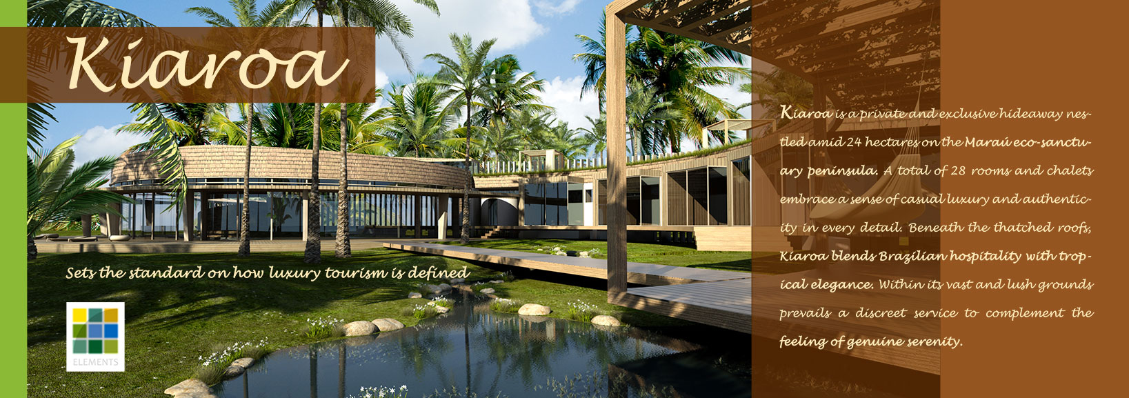 Brochure design submission to a company promoting a luxury holiday location