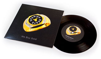 7" vinyl single packaging design